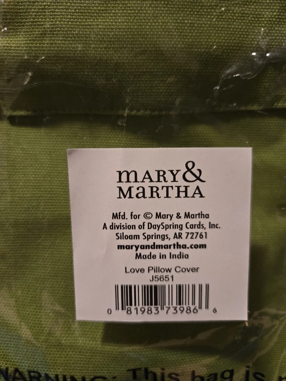 Mary & Martha Christmas LOVE Pillow Cover 18